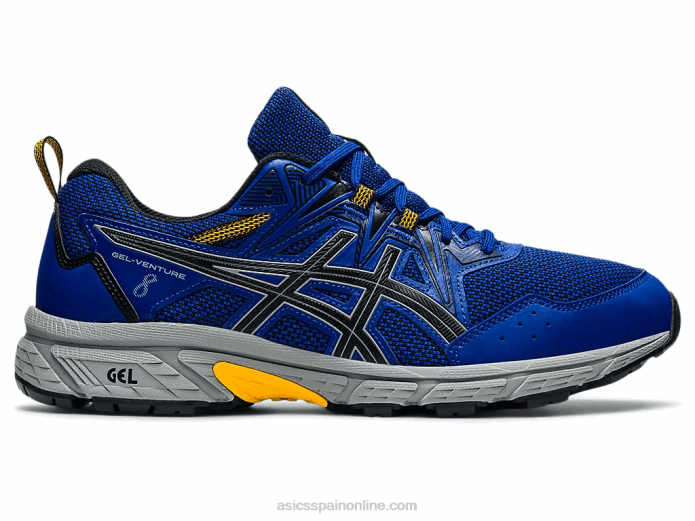 gel-venture 8 extra ancho Asics 4L681591 azul mónaco/negro