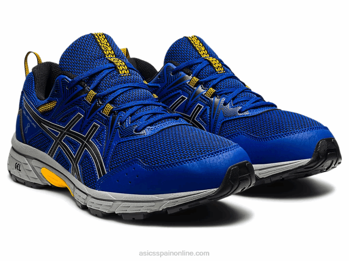 gel-venture 8 extra ancho Asics 4L681591 azul mónaco/negro