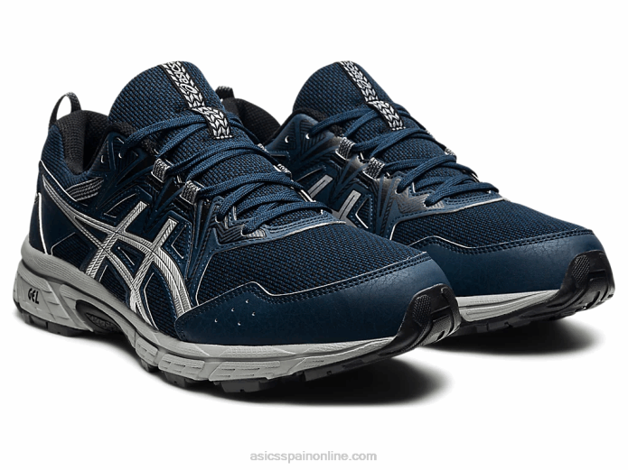 gel-venture 8 extra ancho Asics 4L681804 azul francés/plata pura