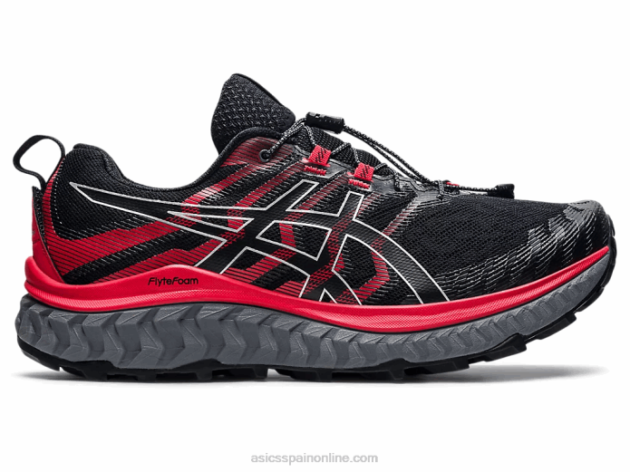 trabuco max Asics 4L681862 negro/rojo eléctrico