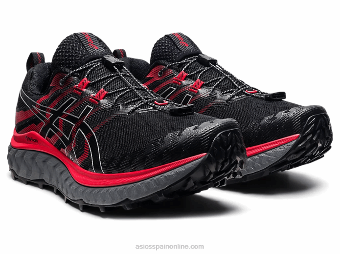 trabuco max Asics 4L681862 negro/rojo eléctrico