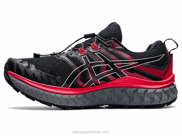 trabuco max Asics 4L681862 negro/rojo eléctrico