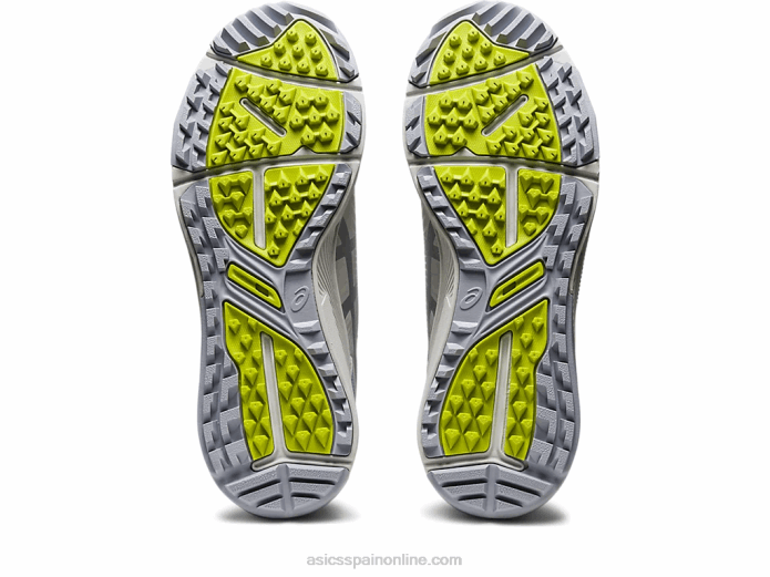gel-course glide hombres Asics 4L68505 gris glaciar/lima neón