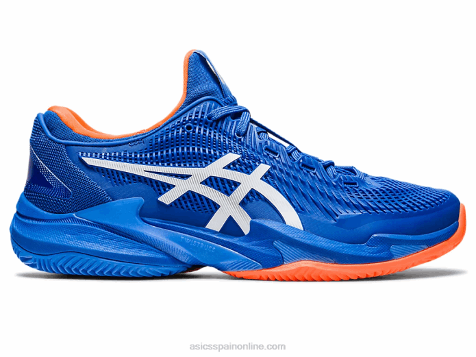 cancha ff 3 novak arcilla Asics 4L68568 atún azul/blanco