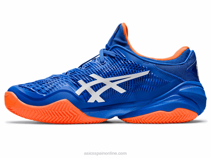 cancha ff 3 novak arcilla Asics 4L68568 atún azul/blanco