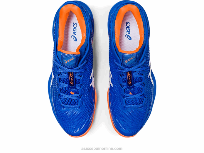 cancha ff 3 novak arcilla Asics 4L68568 atún azul/blanco