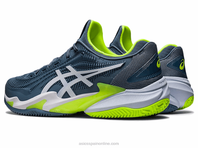 cancha ff 3 tierra batida Asics 4L68352 acero azul/blanco