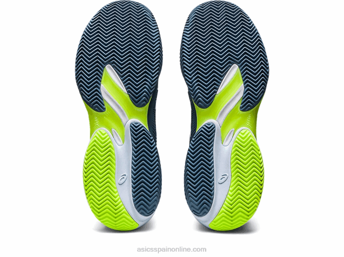 cancha ff 3 tierra batida Asics 4L68352 acero azul/blanco
