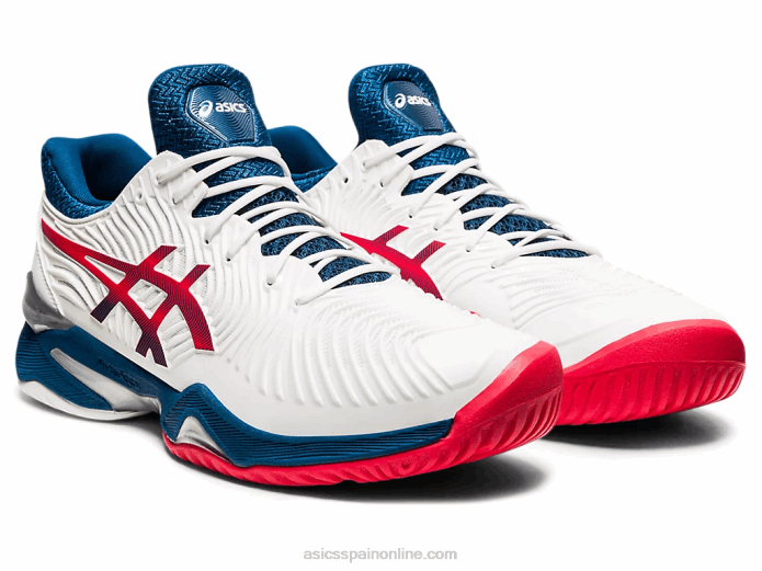 corte ff 2 Asics 4L68880 blanco/azul mako