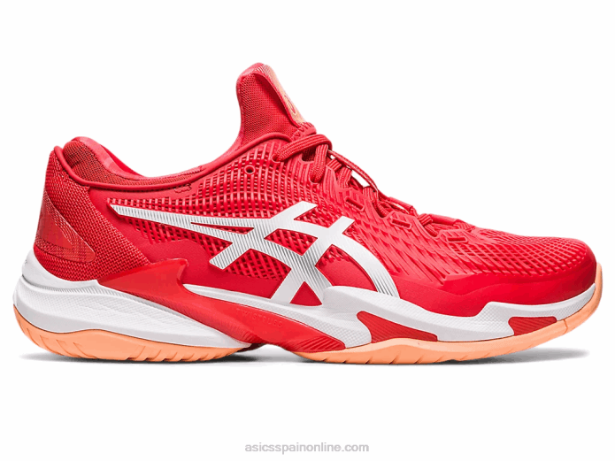 corte ff 3 novak Asics 4L6863 rojo fuego/blanco