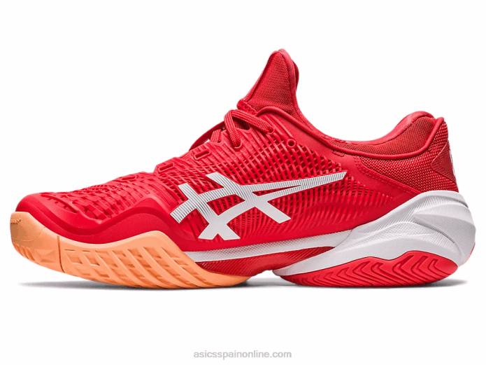corte ff 3 novak Asics 4L6863 rojo fuego/blanco