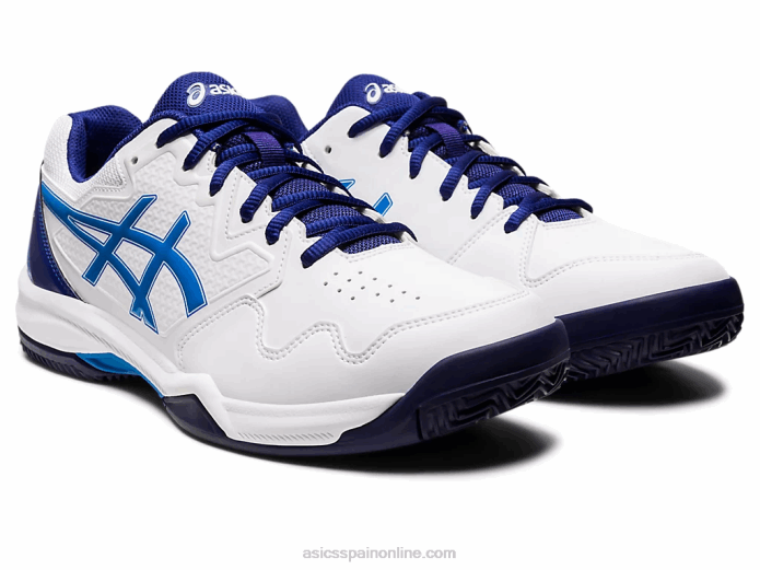 gel-dedicate 7 arcilla Asics 4L681147 blanco/azul eléctrico