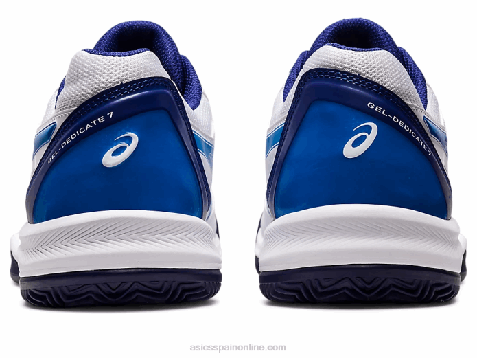 gel-dedicate 7 arcilla Asics 4L681147 blanco/azul eléctrico
