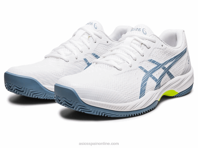 gel-juego 9 arcilla/oc Asics 4L68439 blanco/azul acero