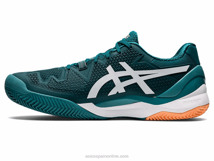 gel-resolución 8 arcilla Asics 4L681224 pino terciopelo/blanco