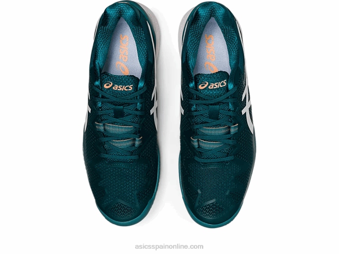 gel-resolución 8 arcilla Asics 4L681224 pino terciopelo/blanco