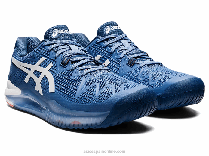 gel-resolución 8 de ancho Asics 4L681464 armonía azul/blanco