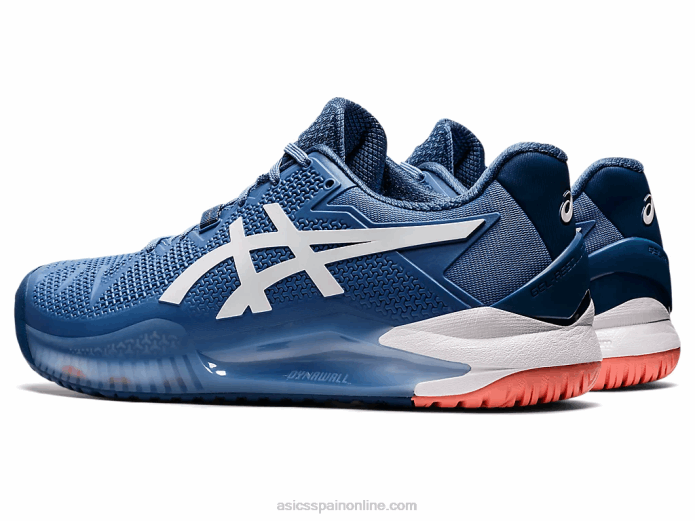 gel-resolución 8 de ancho Asics 4L681464 armonía azul/blanco
