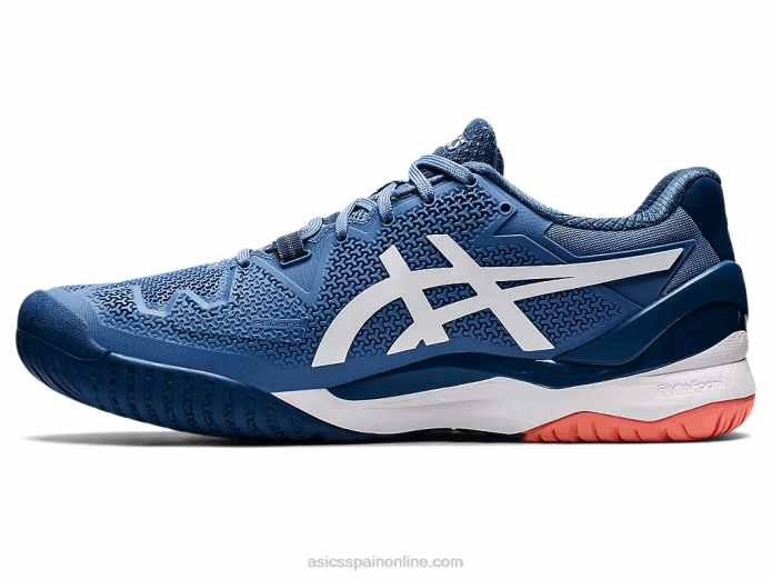 gel-resolución 8 de ancho Asics 4L681464 armonía azul/blanco