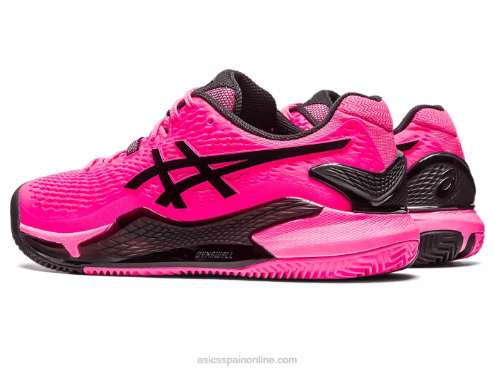 gel-resolución 9 arcilla Asics 4L6849 rosa intenso/negro