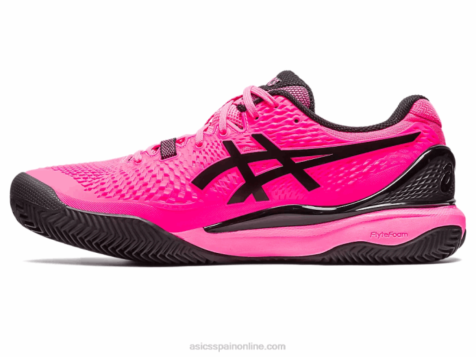 gel-resolución 9 arcilla Asics 4L6849 rosa intenso/negro