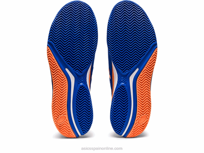 gel-resolución 9 arcilla Asics 4L6889 azul atún/melocotón sol