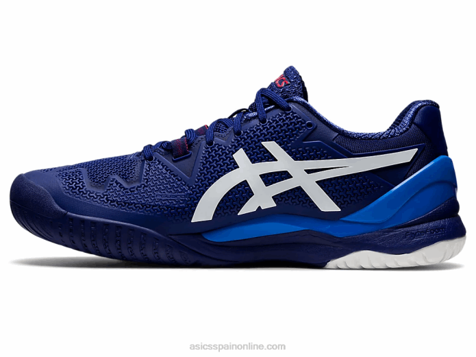 resolución de gel 8 Asics 4L681165 buceo azul/blanco