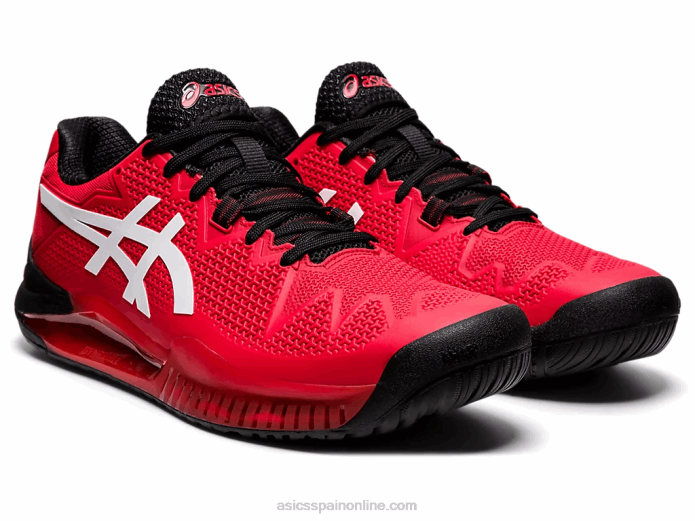 resolución de gel 8 Asics 4L681747 rojo eléctrico/blanco