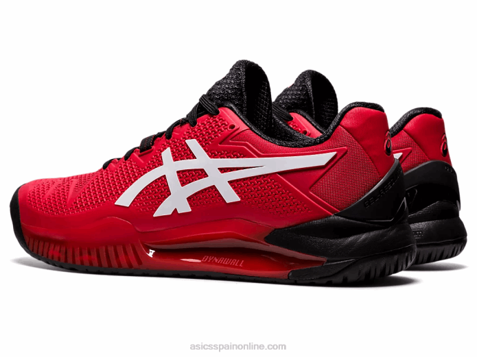 resolución de gel 8 Asics 4L681747 rojo eléctrico/blanco