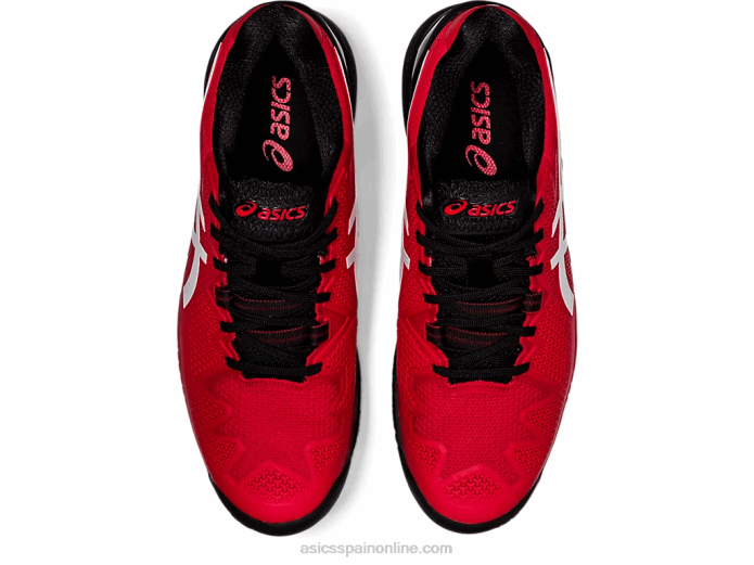 resolución de gel 8 Asics 4L681747 rojo eléctrico/blanco