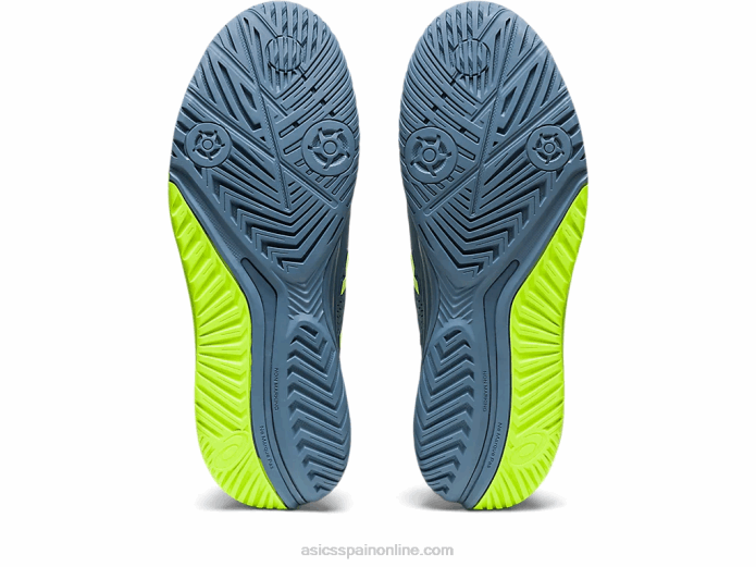 resolución de gel 9 Asics 4L68366 azul acero/verde peligro