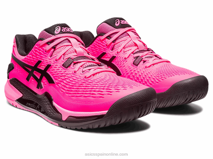 resolución de gel 9 Asics 4L6845 rosa intenso/negro