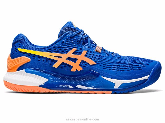 resolución de gel 9 Asics 4L6862 azul atún/melocotón sol