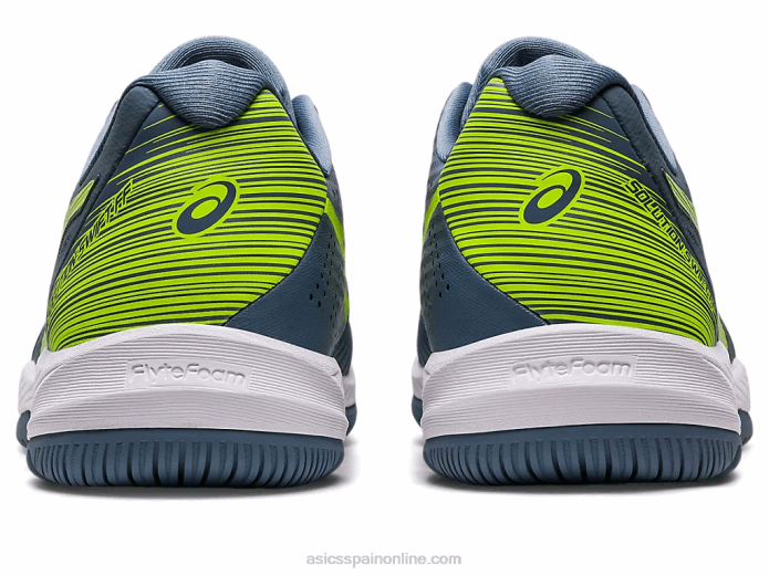 solución rápida ff Asics 4L68477 azul acero/verde peligro