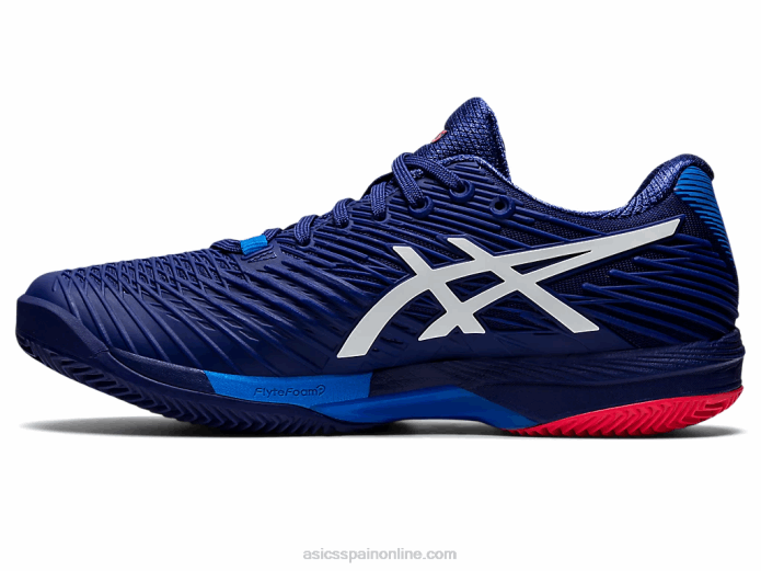 solución velocidad ff 2 arcilla Asics 4L681156 buceo azul/blanco