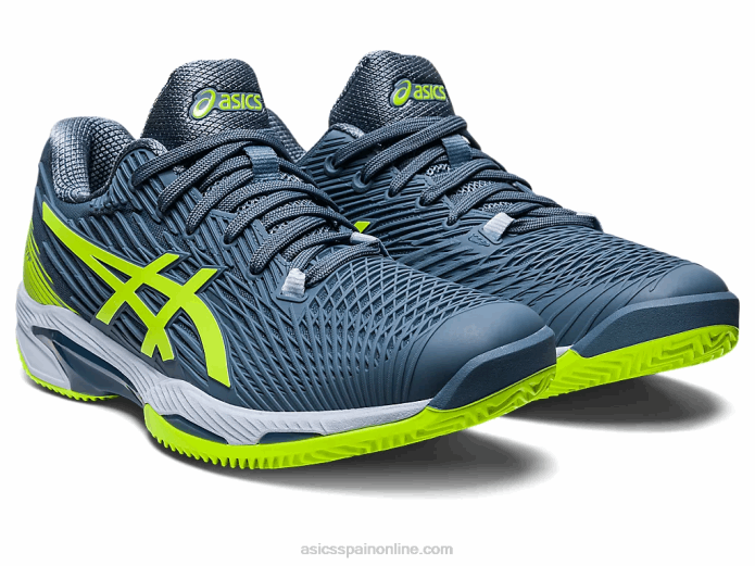 solución velocidad ff 2 arcilla Asics 4L68470 azul acero/verde peligro