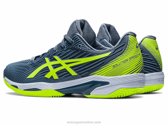 solución velocidad ff 2 arcilla Asics 4L68470 azul acero/verde peligro