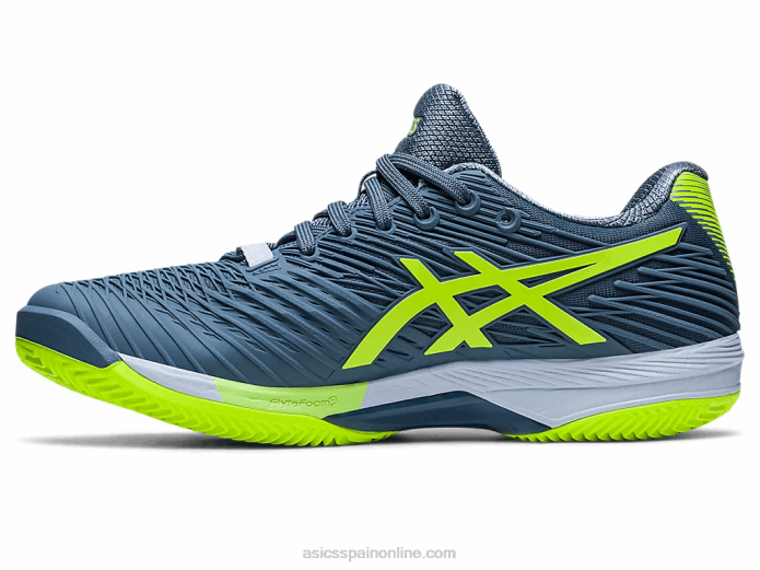 solución velocidad ff 2 arcilla Asics 4L68470 azul acero/verde peligro