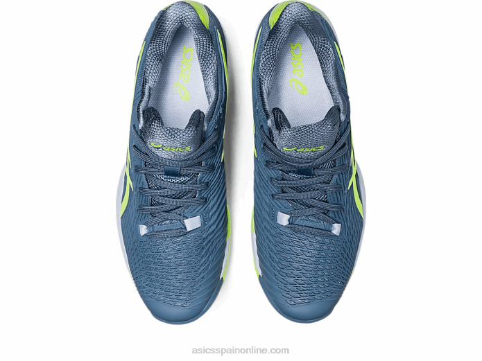 solución velocidad ff 2 arcilla Asics 4L68470 azul acero/verde peligro