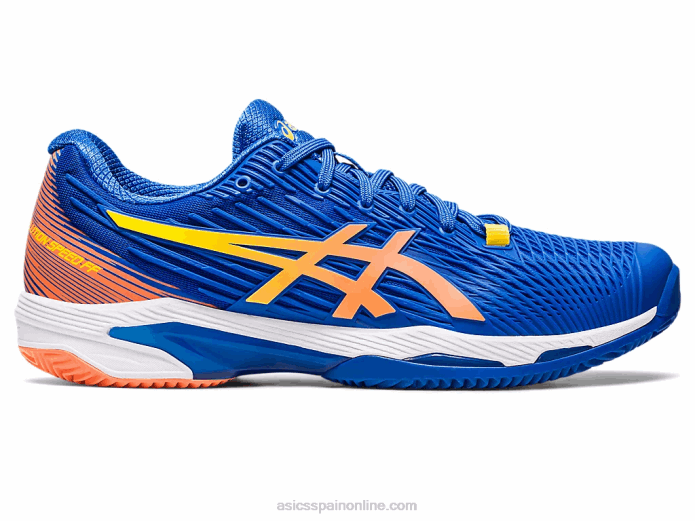solución velocidad ff 2 arcilla Asics 4L6896 azul atún/melocotón sol