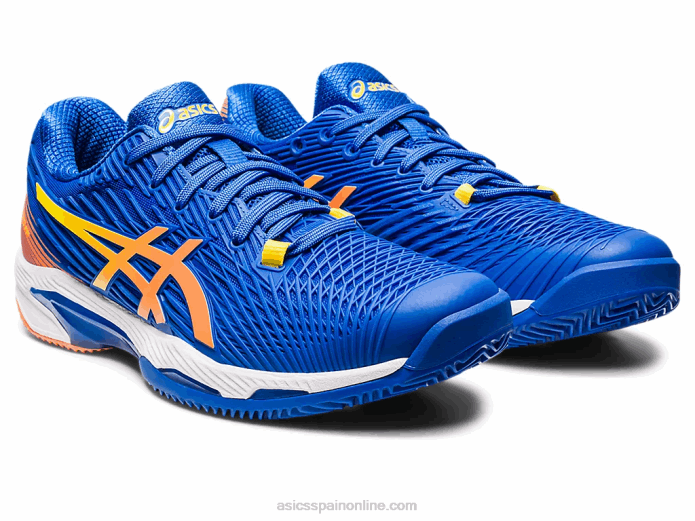 solución velocidad ff 2 arcilla Asics 4L6896 azul atún/melocotón sol