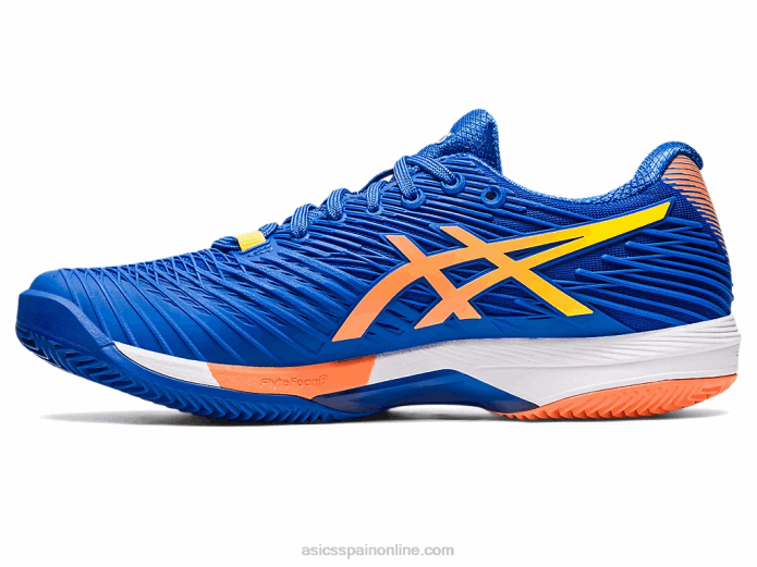 solución velocidad ff 2 arcilla Asics 4L6896 azul atún/melocotón sol