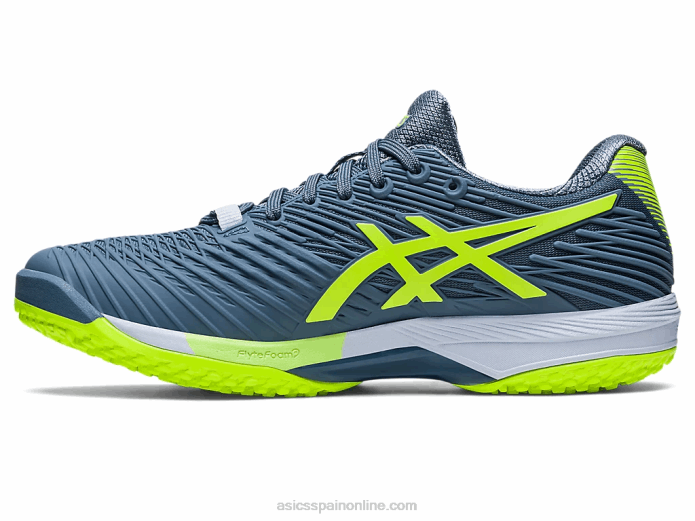 solución velocidad ff 2 oc Asics 4L68562 azul acero/verde peligro