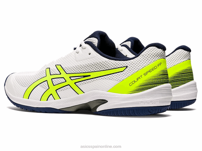 velocidad de corte ff Asics 4L682054 blanco/amarillo de seguridad