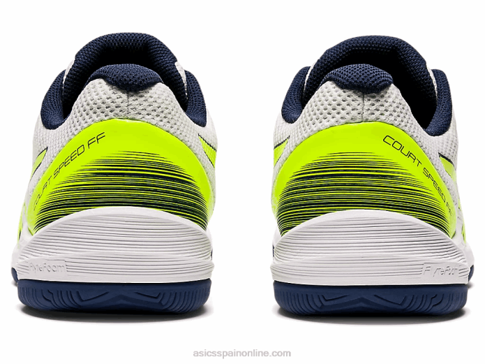 velocidad de corte ff Asics 4L682054 blanco/amarillo de seguridad