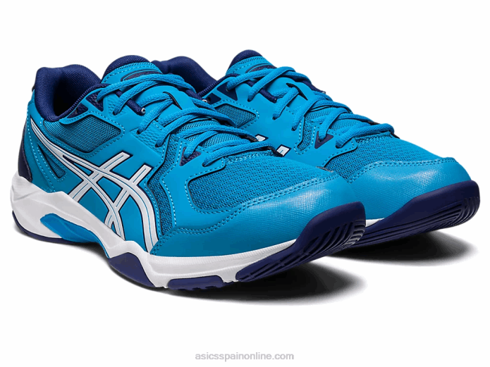 gel-cohete 10 de ancho Asics 4L68415 isla azul/blanco