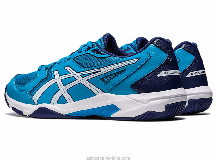 gel-cohete 10 de ancho Asics 4L68415 isla azul/blanco