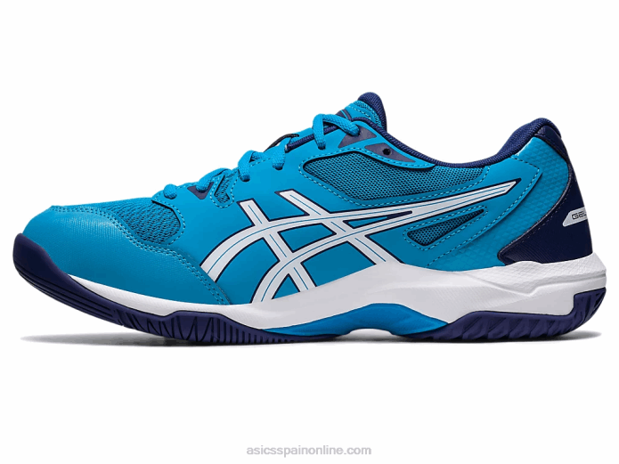 gel-cohete 10 de ancho Asics 4L68415 isla azul/blanco