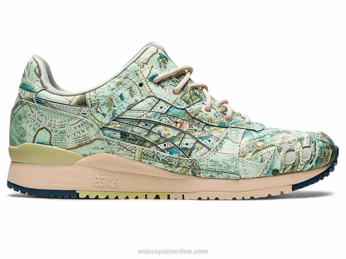 atmos x gel-lyte iii og Asics 4L68570 verde hielo/azul medianoche