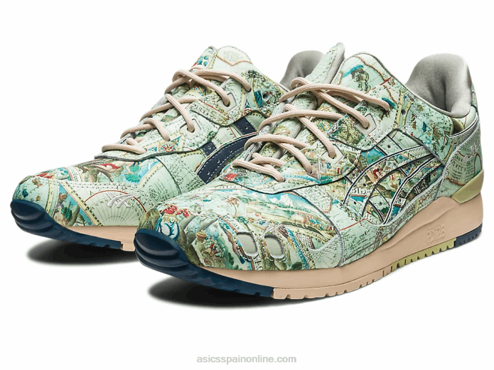 atmos x gel-lyte iii og Asics 4L68570 verde hielo/azul medianoche
